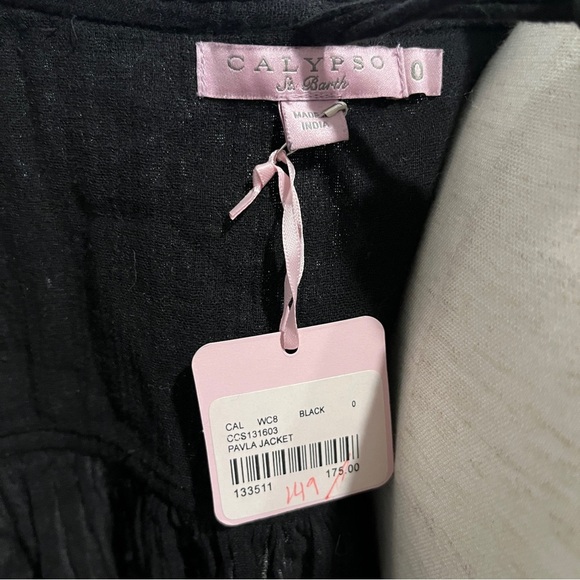 Calypso St Barth Black Women's Swim Cover-Up One Size - Picture 6 of 9